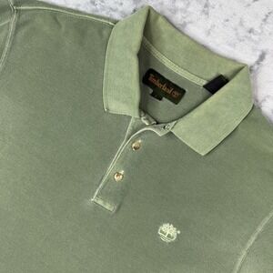 Timberland Millers River Pique polo shirt Men's Size Large Green 100% Cotton